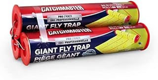 Sponsored Ad - Giant Fly Glue Trap by Catchmaster - 3 Packs 30 Feet Each Pre-Baited, Ready to Use Indoors & Outdoors. Bug ...