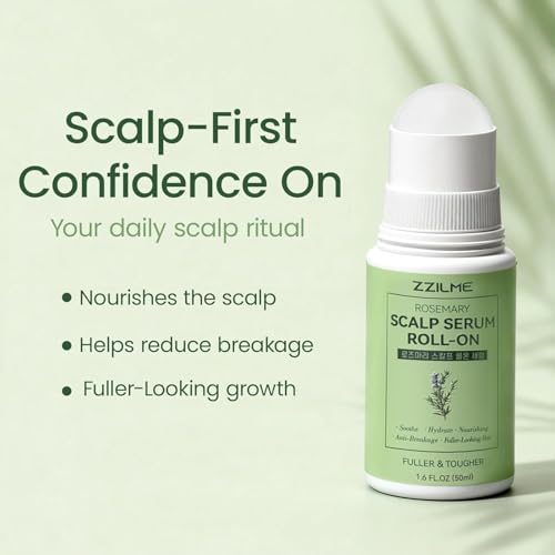 ZZILME Rosemary Hair Growth Serum Roll-On with Caffeine 1.6oz — view 2