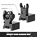 Twod Flip Up Backup Iron Sights Set, Front and Rear Sights for Picatinny Rail