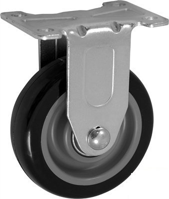 CasterHQ - 4 X 1.25 Polyurethane ON POLYOLEFIN Wheel - Rigid Caster - Light/Medium Duty Equipments