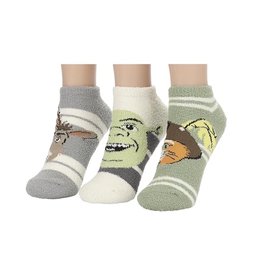 Shrek Boots, Shrek and Donkey Womens Ankle Socks 3 Pack