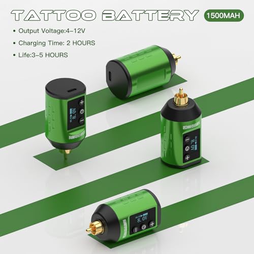 Wormhole Tattoo WTK258 Wireless Dot Working 1500Mah Tattoo Battery Pack Tattoo Gun Kit Professional Tattoo Machine Kit Tattoo Pen Kit thumb #3