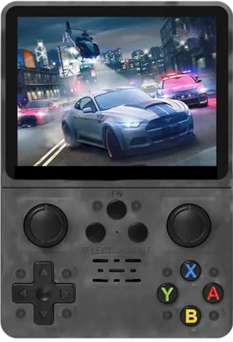 Image of WBD X-Ninja R35S Retro 64GB Transparent Black Video Game Console Mini Handheld Gameboy Built in 8000+ Classic Games + PSP Games