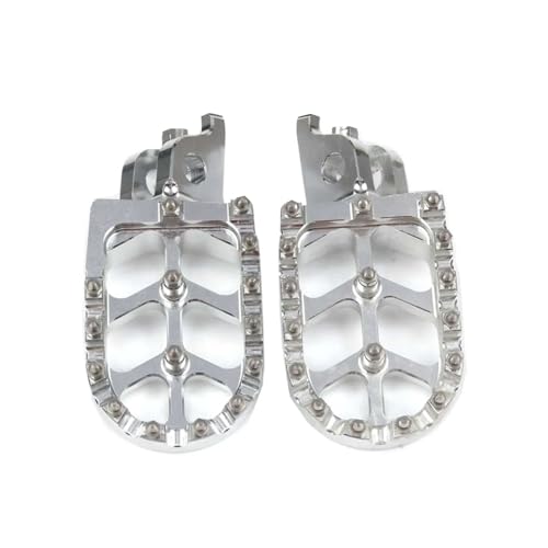 Repose-pieds de moto larges pédales argent pour CRF450RX 2021-2024