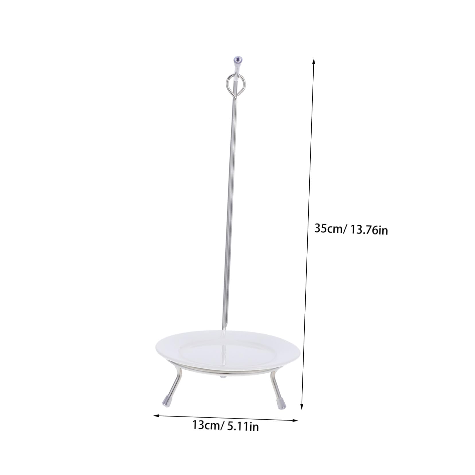 Set di 6 Spiedini Resistente alle Alte Temperature in Acciaio Inossidabile per Barbecue Supporto per Grigliate All'aperti e Pranzi in Famiglia