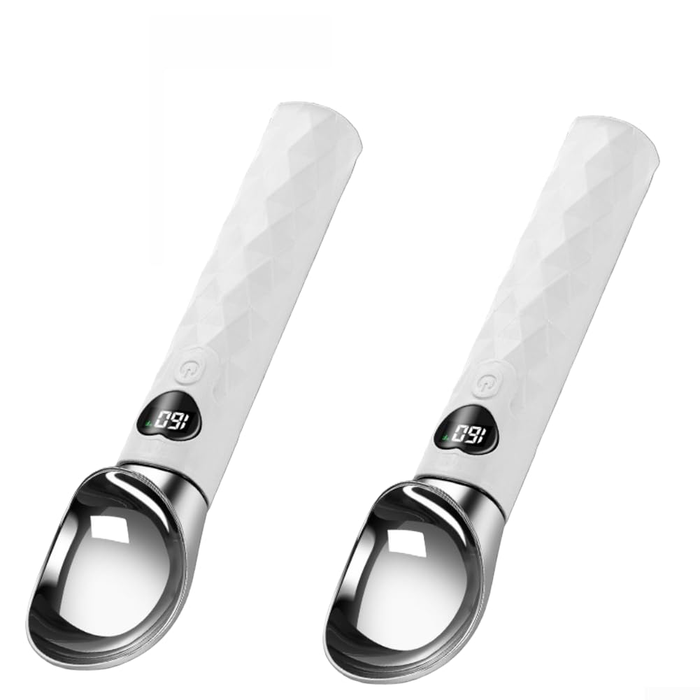 Paletta Gelato in Plastica Riscaldata Ergonomica(White)