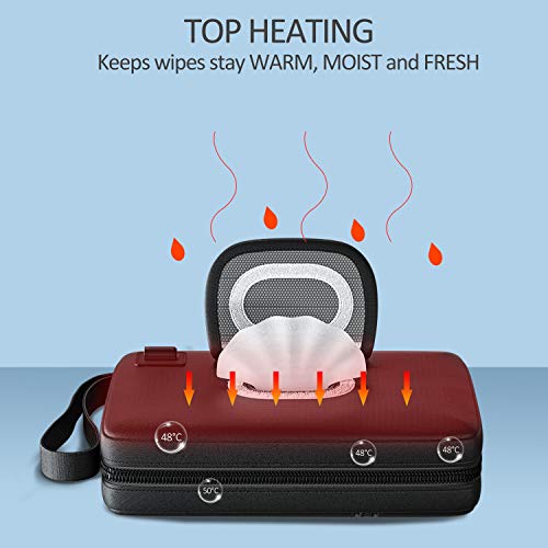image for bopopo Portable-Baby-Wipe-Warmer Version 2.0,Leather Handbag Design,US