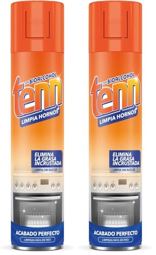 TENN - Limpia Hornos Tenn | Eliminación Eficaz de Grasa y Suciedad Incrustada | Espuma Consistente para una Limpieza sin Esfuerzo (Paquete de 2)