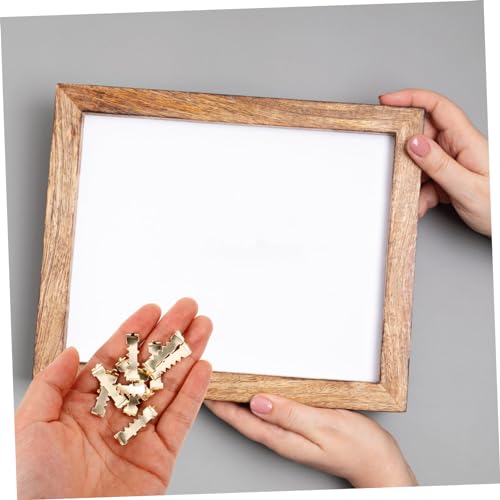 Image of HOMSFOU 100pcs Picture Frame Hangers Hardware for Hidden Wall Hanging for Photos and Artwork Easy Installation