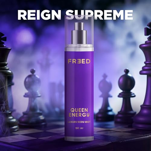 Image of BEARDO Freed Queen Energy Luxury Body Mist 150ml | Vanilla, Coffee, Woody Body Spray for Women | Smell Expensive Perfume for Women | Body Mist Woman Long Lasting | Long- Lasting Fragrance Perfume