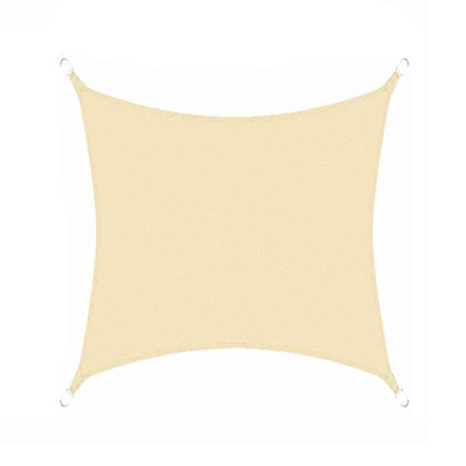 KLGFBDC Outdoor Garden Rectangle Sun Shade Sail Canopy Cover UV Block for Backyard Shading Net Enclosure Net for Privacy (Cream 2.5 * 2.5m)