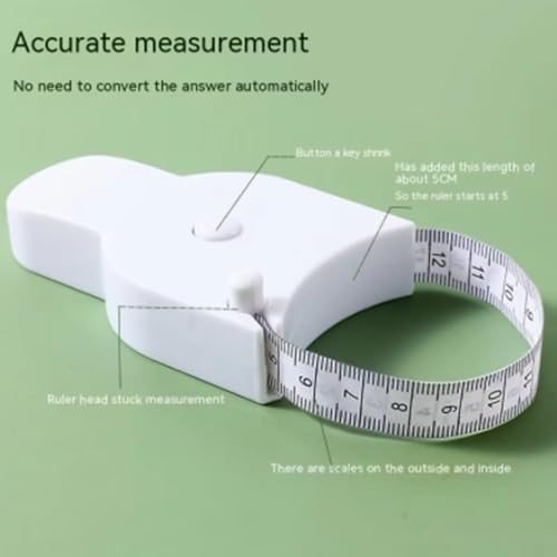 Cinta métrica corporal retráctil 150 cm 2 piezas miniatura 3