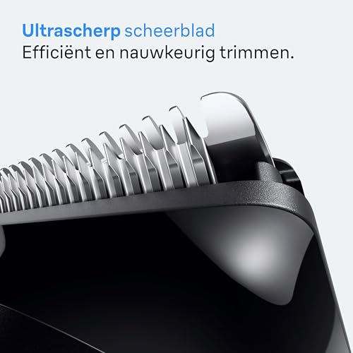 Braun Baardtrimmer Series 3, +3 Stylingtools, Ultra Scherp Scheerblad, 50 Min Gebruikstijd, 40 Lengtes, BT3520, Zwart/Blauw - Afbeelding 6