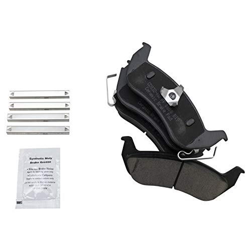 Image of TRQ Rear Brake Pad and Rotor Set Ceramic Compatible with 2010-2011 Ford Ranger