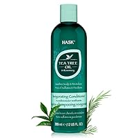 HASK Tea Tree Oil Conditioner for All Hair Types, Color Safe, Gluten/Sulfate/Paraben-Free, White