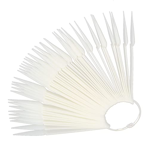 Vara de Exibição de Esmalte para Arte Em Unhas, Ferramenta ABS Resistente Em Formato de Leque, 50 Pe