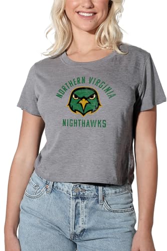 NOVA Logo Women's Crop Top, Athletic Heather, XL
