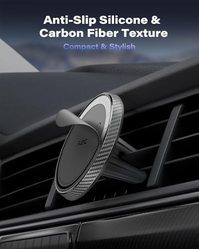 A2C Handyhalterung Auto Lüftung für Magsafe [17*N54 Magnet & Ultra-Stabiler] Universal Autohalterung Magnetische für Lüftungsgitter Kfz Handyhalter für iPhone 12-17, Samsung & Magsafe Hülle
