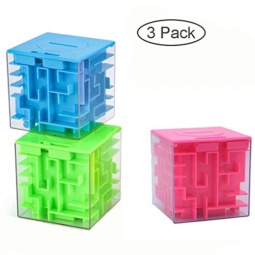 Marstoy Money Maze Puzzle Box, Money Holder Puzzle Gift Box For Kids And Adults,Unique Way To Give Gifts On Birthday Christmas (3 Pack) #TOP7