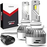 LASFIT 9005 HB3 LED Bulbs 60W 6000LM Super Bright, 2022 Upgrade 9005 LED Conversion Kits, 6000K Cool White 360 Adjustable Beam, 50000+ Hour Lifespan, IP67, Plug and Play (2 Bulbs)