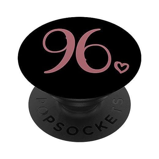 Número 96 Noventa y Seis, Para Mujeres 96 Años 96 Cumpleaños PopSockets PopGrip Intercambiable