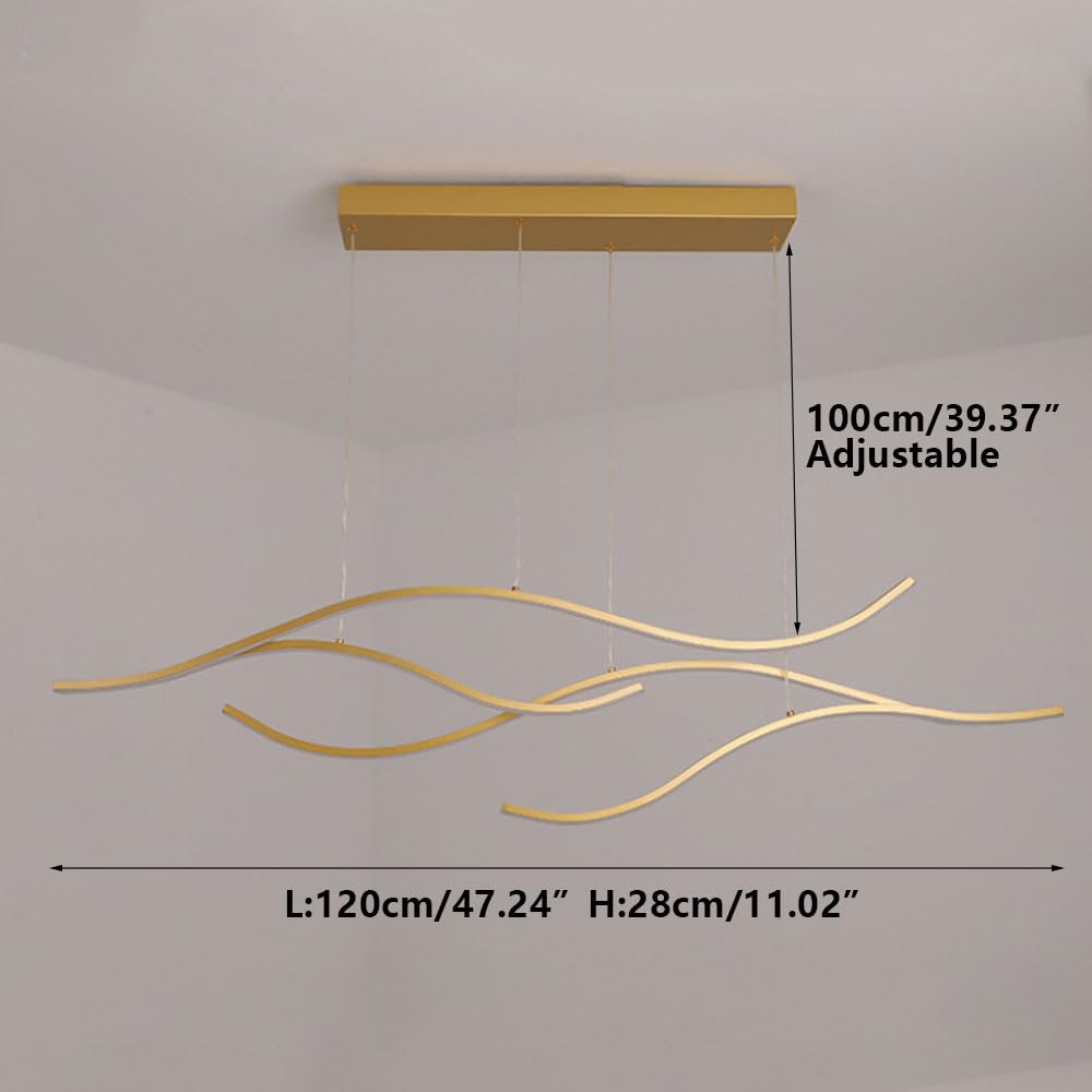 Lampa wisząca LED, minimalistyczna lampa wisząca LED 3000-6500K, żyrandol LED nowoczesny do domu, regulowane oprawy oświetleniowe LED wiszące, oświetlenie