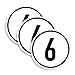 3 Stück - Aufkleber Geschwindigkeits-Schild 6 km/h Folie gemäß StVZO § 58 | Ø5-30cm Made in Germany, Größe: Ø10 cm