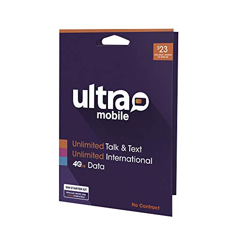 $23 Ultra Mobile Phone Plan | Unlimited Talk & Text + 2GB 4G LTE Data (3-in-1 GSM SIM Card)