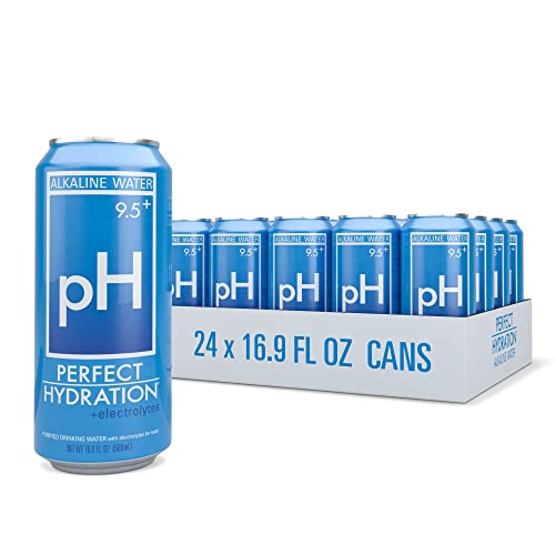 Perfect Hydration 9.5+ pH Alkaline Drinking Water, Made in the USA, 1.5-Liter Bottle, Case of 12, 3-Pack