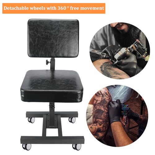 Hombtce Multifunctional Tattoo Chair With Wheels thumb #1