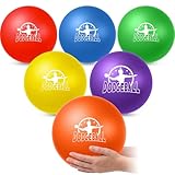 Jerify 6 Pcs Foam Dodgeball Set 8 Inch Soft Skin Playground Dodgeballs Bulk, Low Density Foam for Non Sting GaGa Pits, Dodgeball, Sports Equipment for Kids and Adults