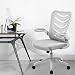 COMHOMA Silla Escritorio Oficina Ergonómica Despacho Malla Reposabrazo Plegable Flexible Gris