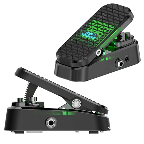 Mini Volume & Wah Pedal for Electric Guitar, Pure Analog Wah Effect with Active Volume Control...