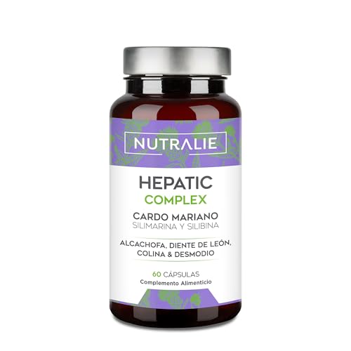 Cardo Mariano Hepatic Complex - 2092mg - Diente León + Alcachofa Hígado - Desmodium + Colina - Milk Thistle 80% Silimarina 30% Silibina - Liver - 60 Cápsulas Veganas - Nutralie