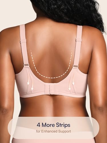 Image of Seamless Jelly Bras for Women No Underwire with Support - Wireless Bralettes Everyday Full Coverage Comfort Tshirt Bra