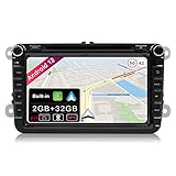 JOYX Android 10 Autoradio Car Stereo para Volkswagen VW Seat Skoda Polo Passat TIGUAN Golf Fabia Navegacion |2G+32G | Gratis Cámara Canbus Micrófono | GPS 2 DIN |Soporte Dab 4G WiFi BT-5.0 |8 Pulgada