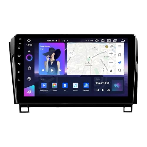 Radio estéreo de coche Android 14 de doble DIN de 9 pulgadas para Toyota Tundra XK50 2007-2013 con cámara de respaldo inalámbrica Carplay AHD, controles de volante Bluetooth, navegación GPS (T700