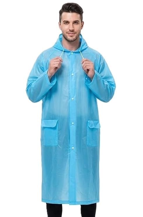 zcocxa Waterproof Unisex Raincoat for Men, Women, Boys & Girls, Hooded Full Sleeve Rainwear Poncho with Button Closure, Lightweight Outdoor Rain Coat for Travel, Camping and Daily Use-picture-48