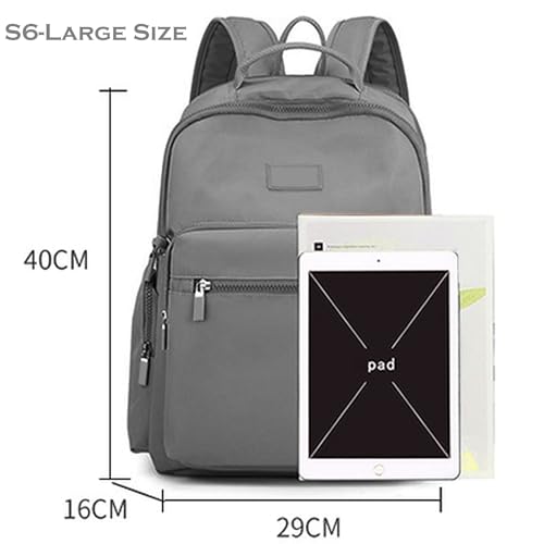 Mochila impermeable de nailon espaciosa para viaje y diario 3