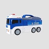 Lihgfw Spielzeug Deformation Lagerung Parkplatz Los Brandetechnik Bagger Auto Kinder Mixer Truck Flugzeugkran Geeignet for Kinder über 2 Jahre alt (Color : Blau)