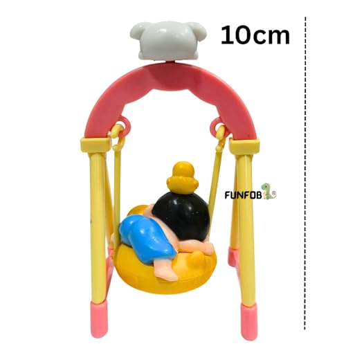 Image of FUNFOB Shinchan Action Figure Height-10cm | Shin chan Figurine Cartoon Figures Toys for Boys & Girls PVC Multicolour | Swing - Sleeping