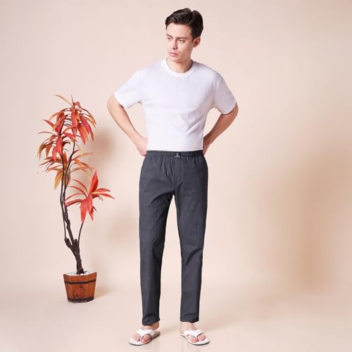 Image of Urban Scottish 100% Cotton Comfortable Men's Lounge Pants Leisure-Wear with an Elastic Waist-Band and Regular Fit -Machine Washable Stay at Home Pyjama - Expert Featuring A Plush to The Touch Feel