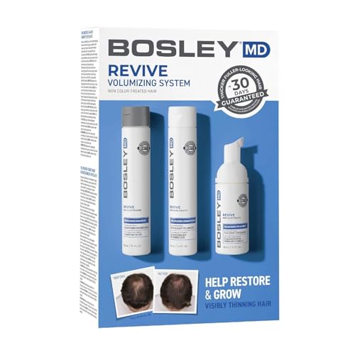 BosleyMD BosRevive Nourishing Shampoo & Conditioner & Kit for Noticeably Thinning and Non Color-Treated Hair Rosemary