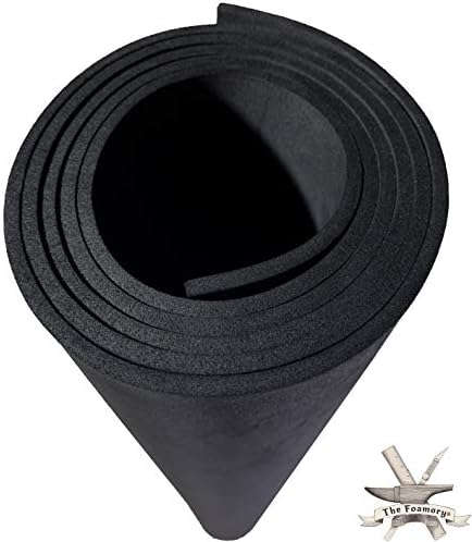 EVA Foam Cosplay - 4mm Thick (1mm to 10mm) - Extra Large Foam Sheets - Black or White - 35" x 59" Sheet - Ultra High Density 85 kg/m3 - by The Foamory