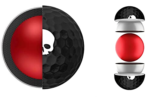 Deadspin Golf - Ds Tour Golf Balls - Premium 3 Piece Urethane Golf Balls With Deadsoft Core - 75% Compression - Soft Feel - 316 Dimple Pattern - Max Distance & Control - 12 Matte Black Golf Balls #TOP4