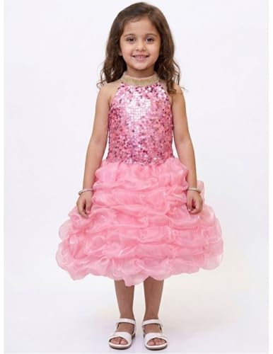 Image of BookMyCostume Sequin Balloon Frock Western Dance Costume Collections - Fancy Dress Outfit for Stage Performance, Annual Day, Themed Parties & Birthday Events