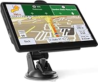 Car Sat Nav, GPS Navigator Touchscreen, Car GPS Navigation with Voice Guidance, Latest UK Maps Update for Car Truck, Hands-free Calling,Lane Guidance Assist (7 Inch)