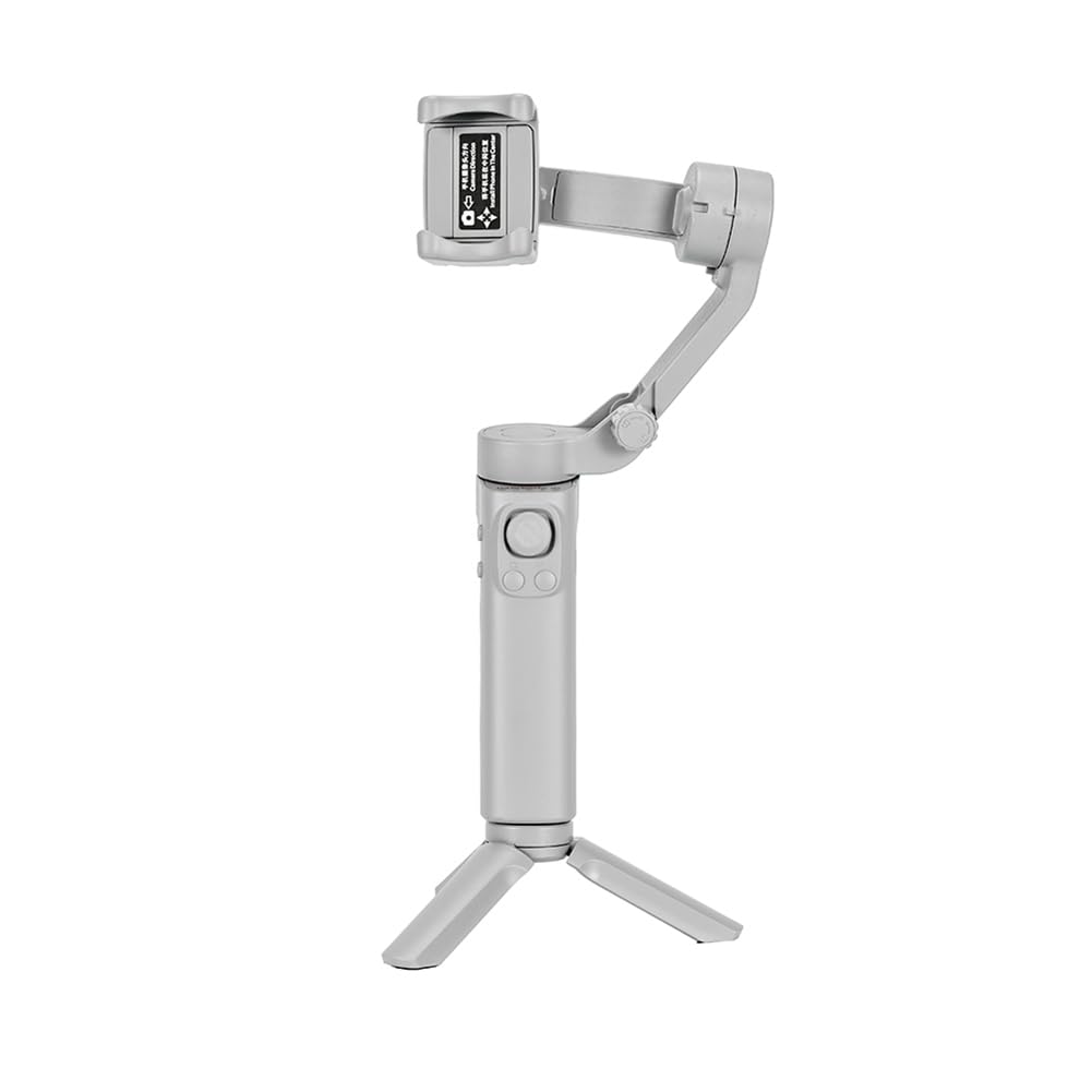 Jimenez Estabilizador Portátil F5 de 3 Ejes con Seguimiento para Vídeos Cortos y Vlogs Portátil y Plegable Gris