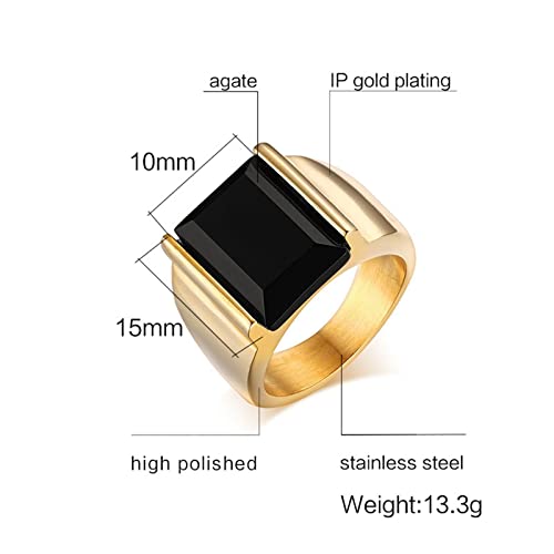 Homxi Anello Uomo in Acciaio