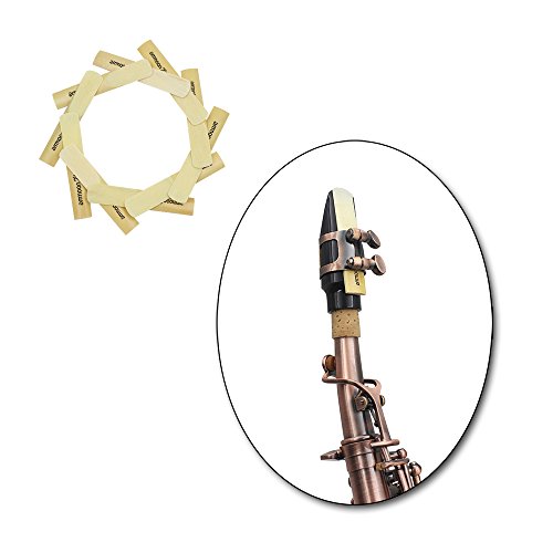 KKmoon Ammoon 10 pcs bB Sax Saxofone Soprano 2.5 2-1/2 Palhetas De Bambu Conjunto Acessório Parte